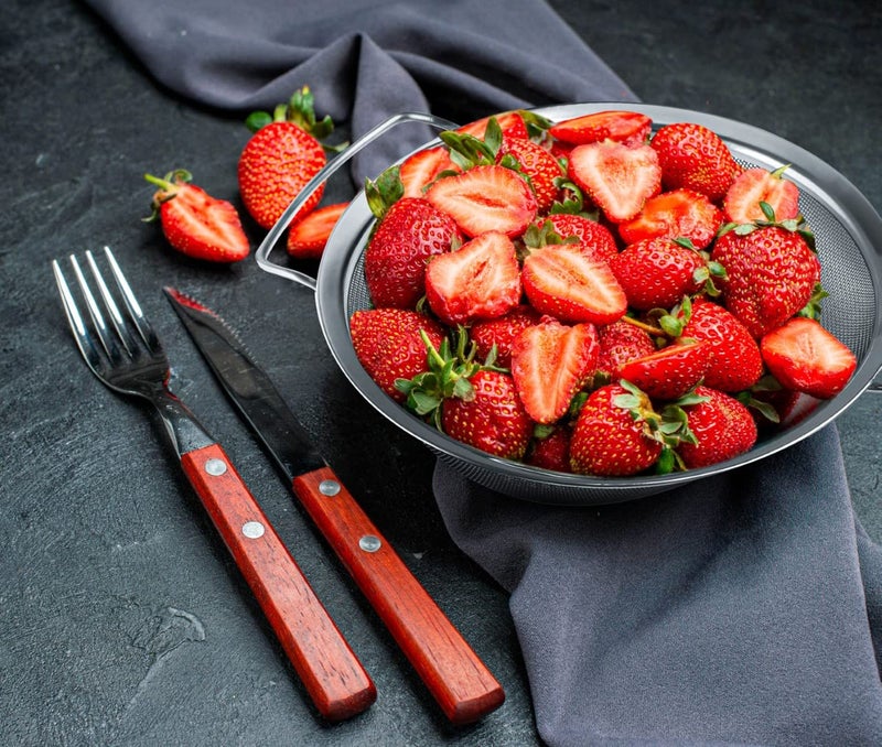 Kafoor 9" Large Fine Mesh Strainer with Thermo Plastic Rubber Handle - Sieve Fine Mesh Stainless Steel - Ideal Kitchen Essential to Strain Pasta, Quinoa and Rice - Image 3